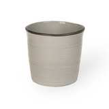 Macetero Glazed Gris