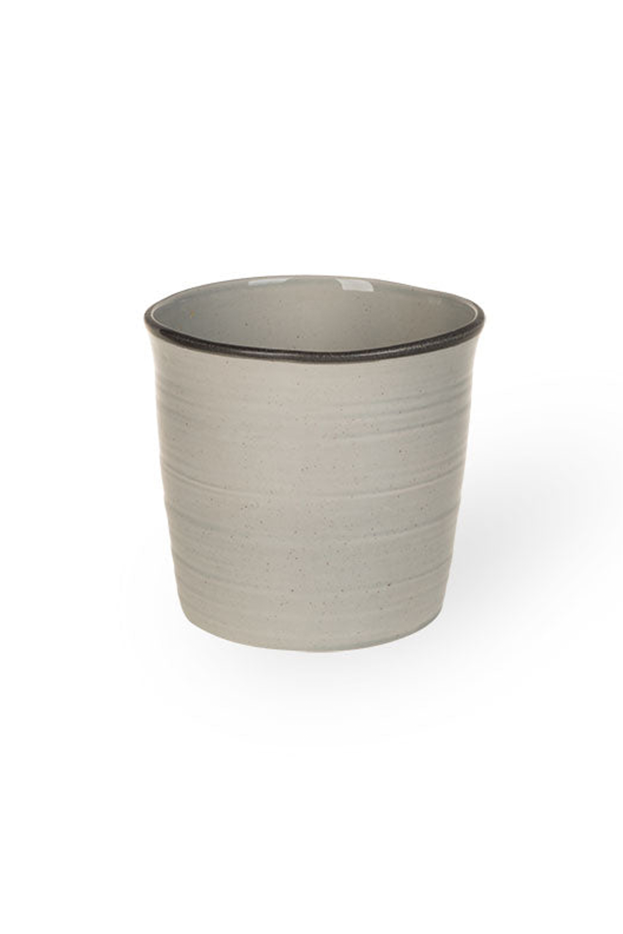 Macetero Glazed Gris