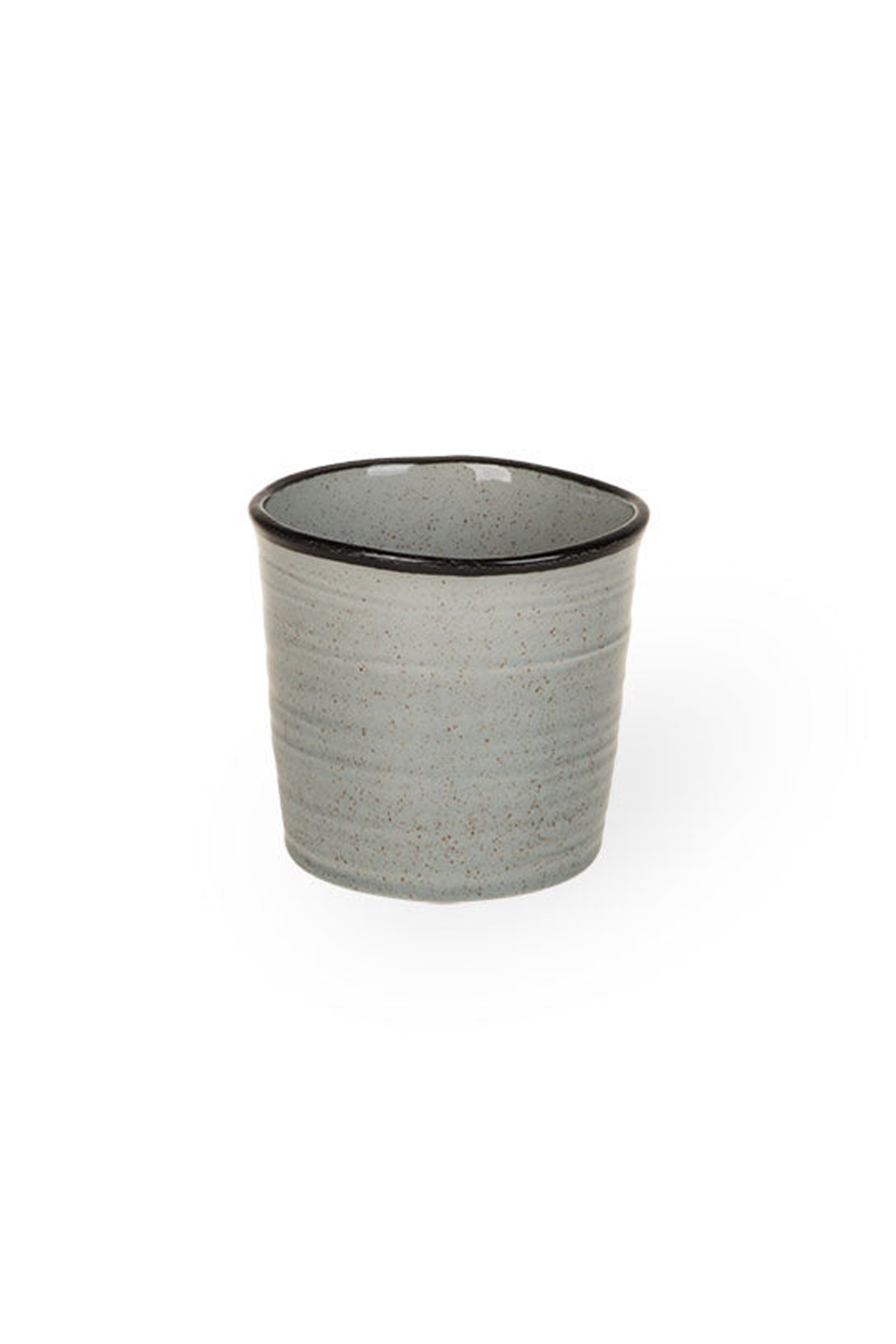 Macetero Glazed Gris