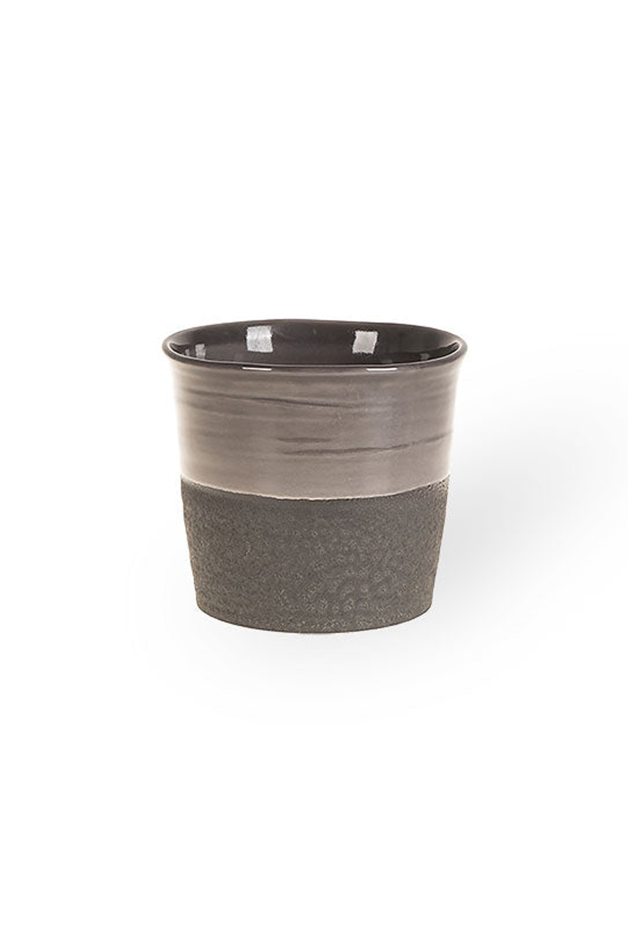 Macetero Glazed Negro