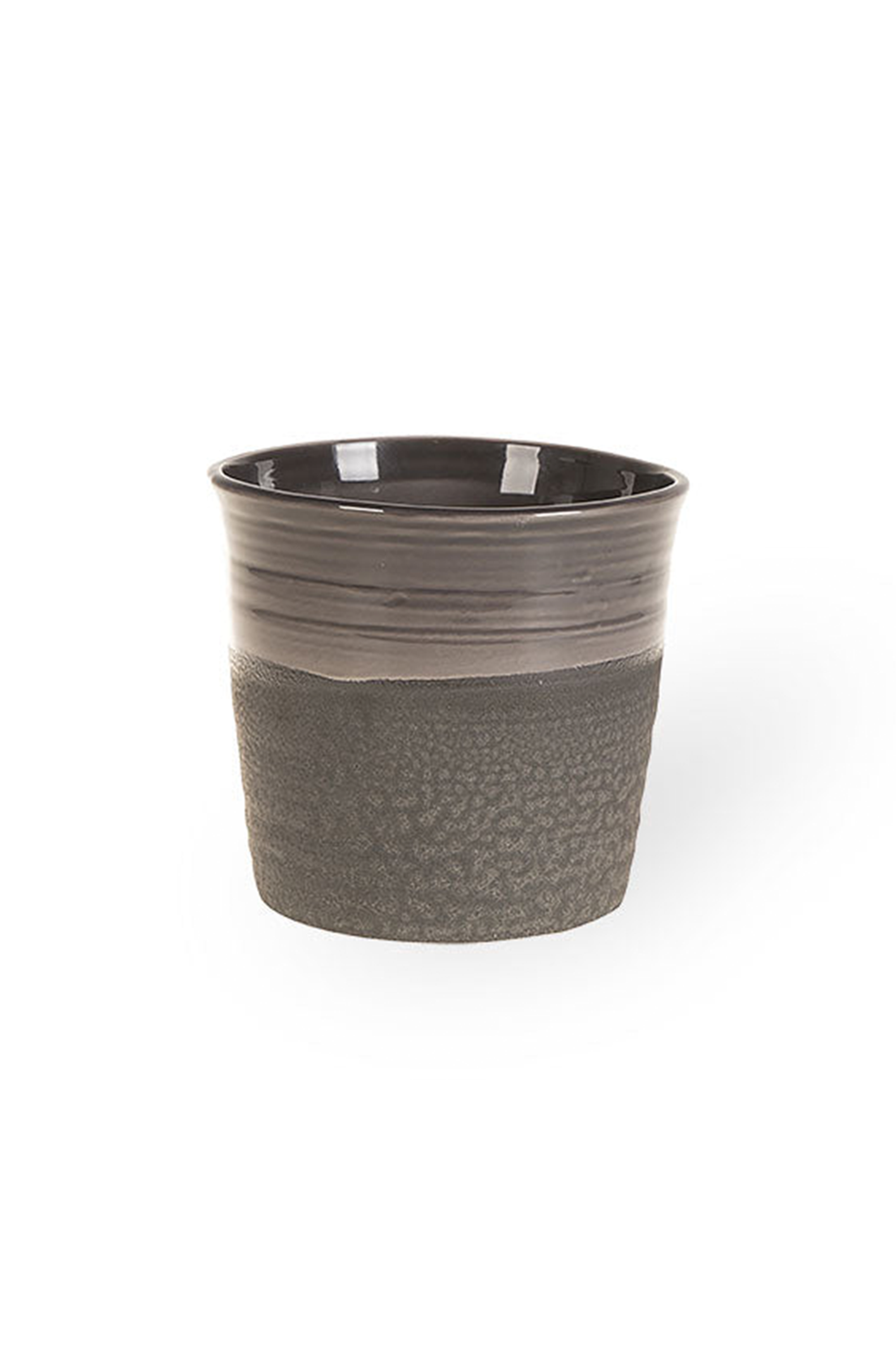 Macetero Glazed Negro