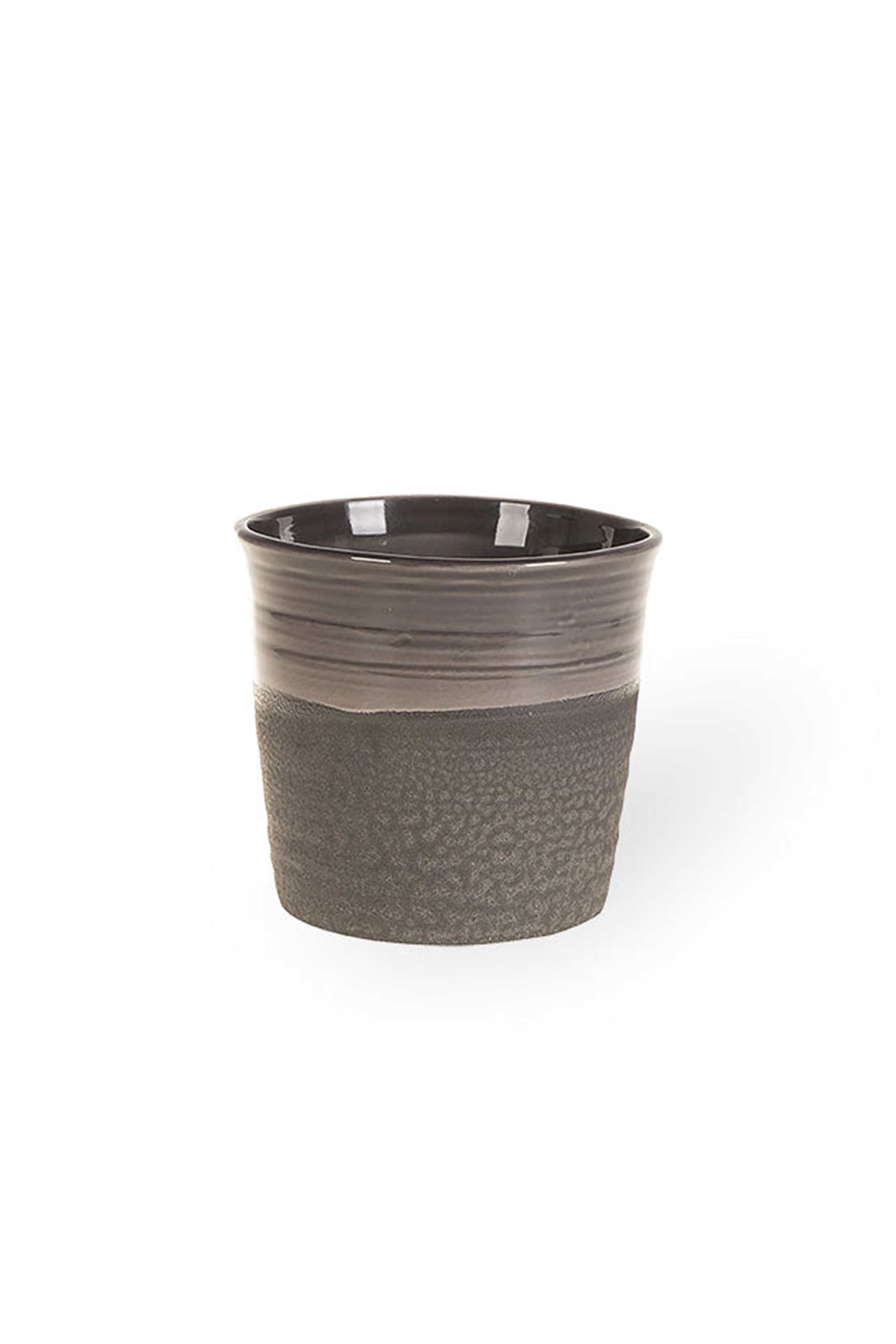 Macetero Glazed Negro