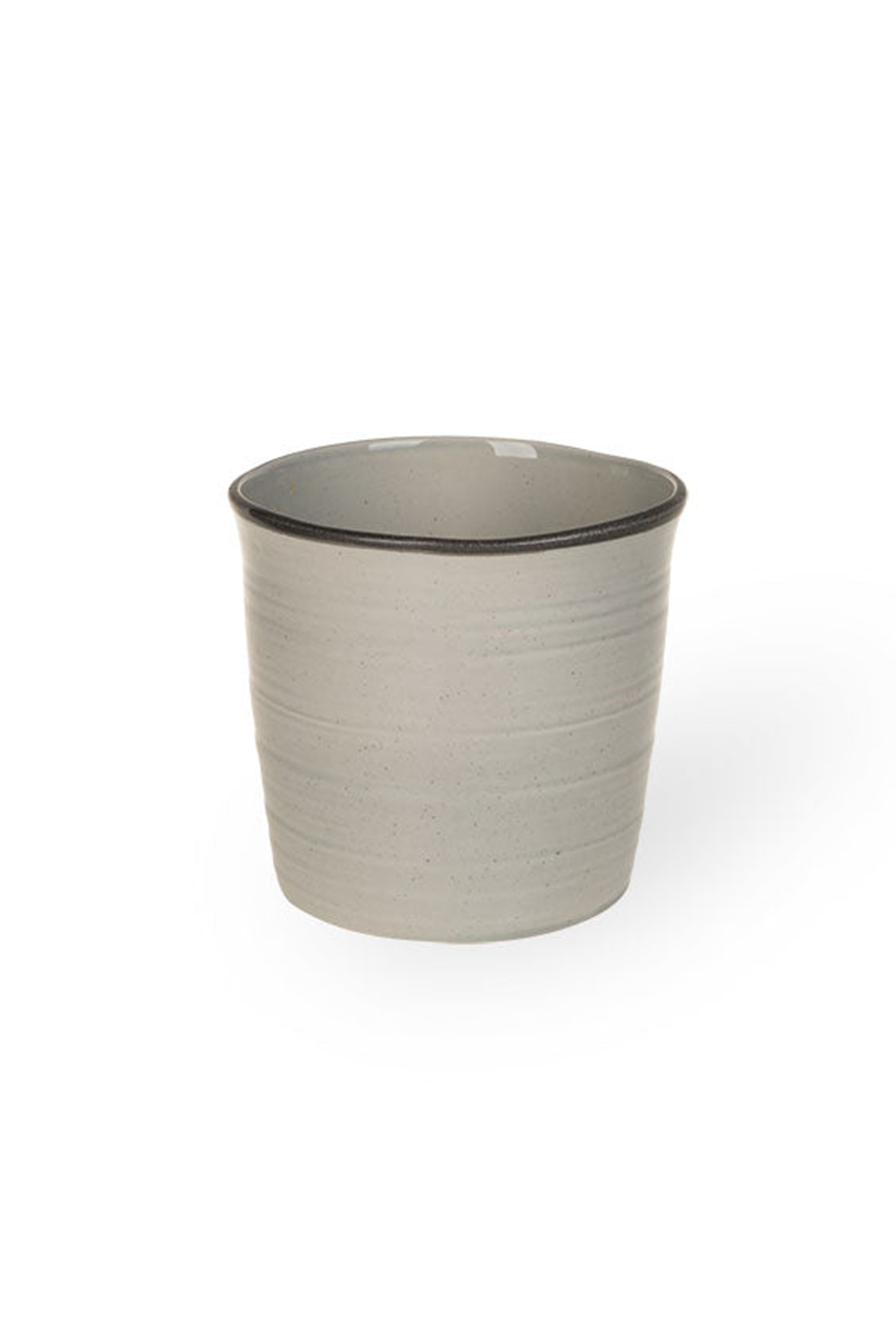 Macetero Glazed Gris